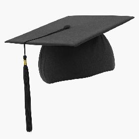 3D Graduation Cap with Tassel